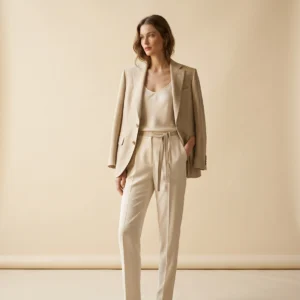 Beige linen jacket