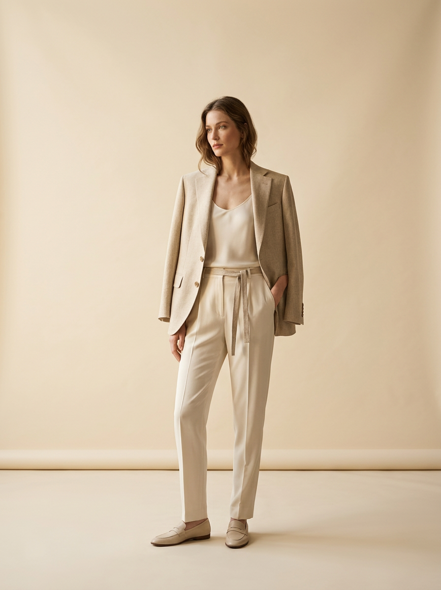 Beige linen jacket