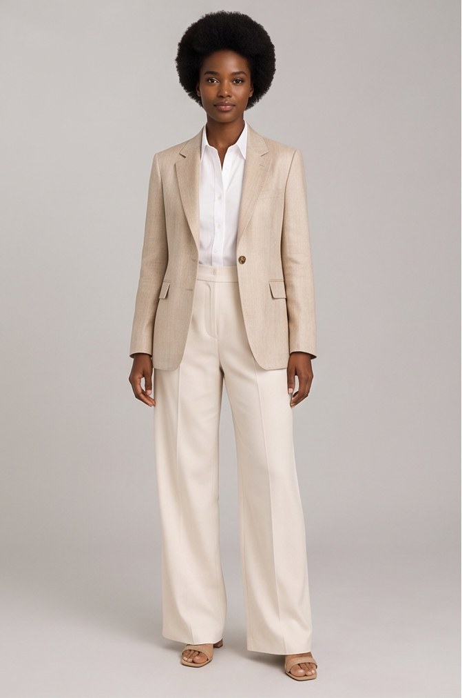 Beige Linen Jacket